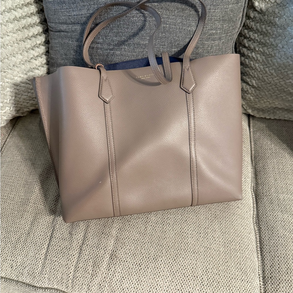 Tory Burch Taupe Leather Tote